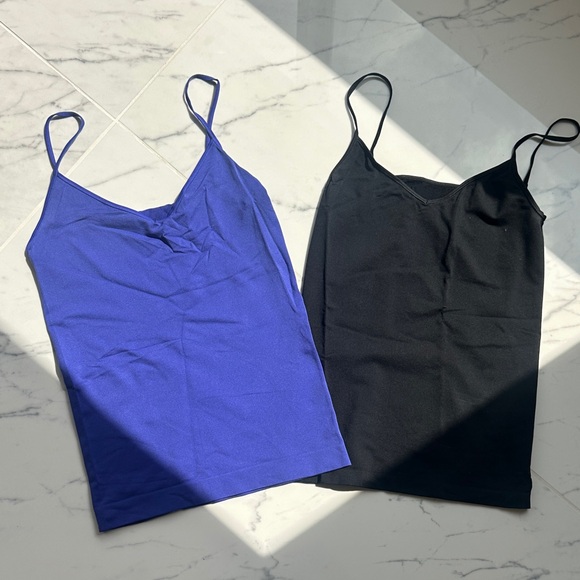 Shimera Tops - SHIMERA bundle of 2 V Neck Women's Blue and Black Tops